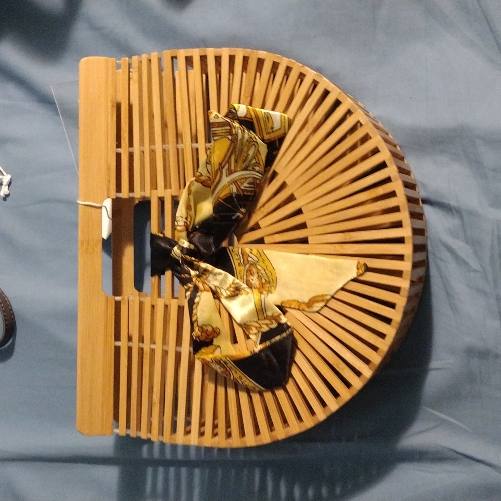 Miuco wooden purse new with tags